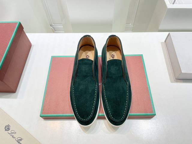 Loro Piana 帆船鞋 Open Walk深口鞋，高帮 意大利顶级羊绒品牌，不懈追求优质，珍稀原材料，对于优质品质的矢志不渝追求已令它成为行业的标杆，羊绒